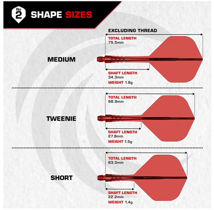 Mission Force 90 Vortex - Moulded Flight and Shaft - Standard No2 - Clear Green