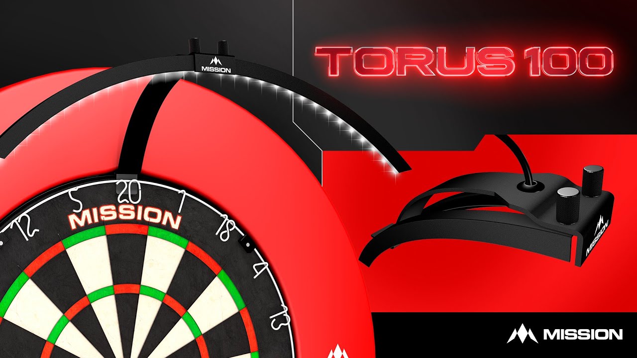 Mission Torus 100 - Portable Travel Dartboard Lighting