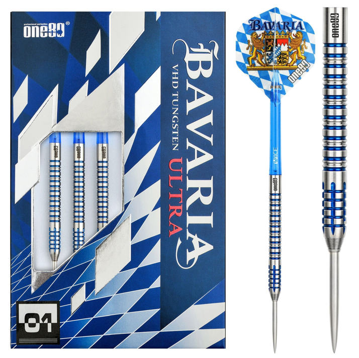 One80 Bavaria Ultra Long S01 SteelTip Dart 90% Tungsten