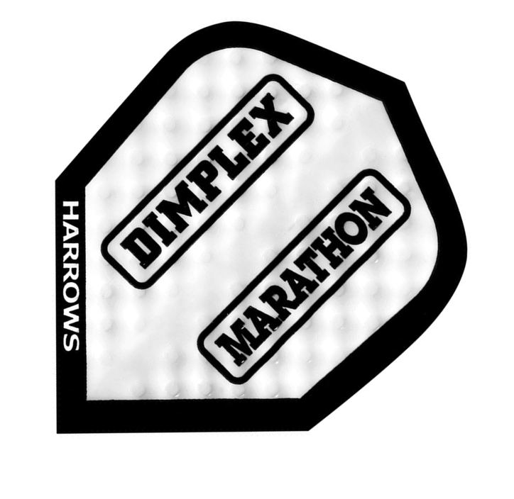 Harrows Marathan Dimplex Flights NO6 - Clear with Black Rim