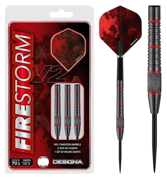 Deisgna Firestorm 90% Knurled Steel-Tip