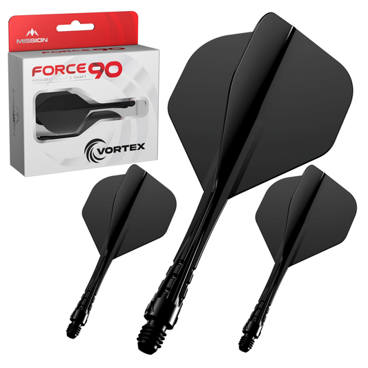 Mission Force 90 Vortex - Moulded Flight and Shaft - Standard No2 - Black