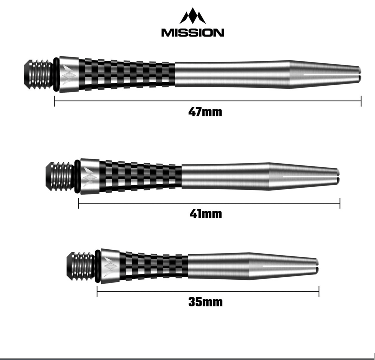 Mission Atom13 Aluminium Shafts