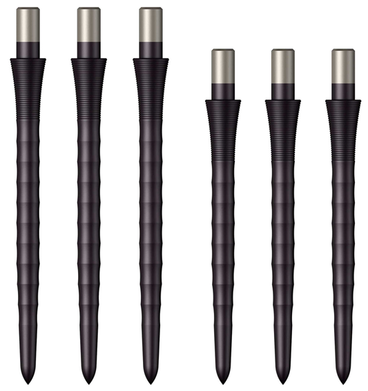 Mission Sniper Points - Steel Tip - Precision Spare Points - Ripple - Black