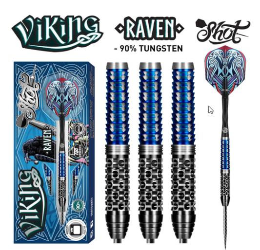 Shot Viking Raven 90% Steel-Tip Darts