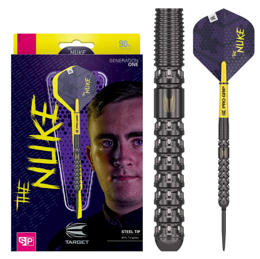 Target Luke Littler SteelTip Darts - 90% Tungsten - Swiss Point
