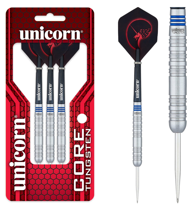 Unicorn Core Tungsten Darts - SteelTip - Style 1 - Blue Ring