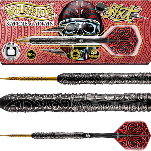 Shot Warrior Kapene 90% Steel-Tip Darts